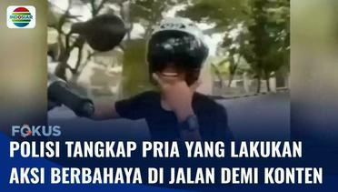 Polisi Tangkap Pemuda yang Nekat Lakukan Aksi Menggunakan Sepeda Motor di Jalan Raya | Fokus