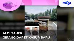 Aldi Taher mendapat kasur berukuran king size dari Jessica Iskandar | Moji