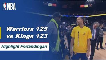 NBA I Cuplikan Pertandingan :  Warriors 125 vs Kings 123