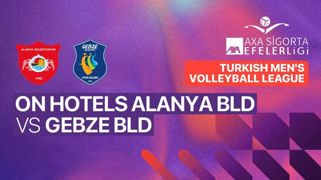 On Hotels Alanya Bld vs Gebze Bld - Full Match | Turkish Men's Volleyball League 2025/26