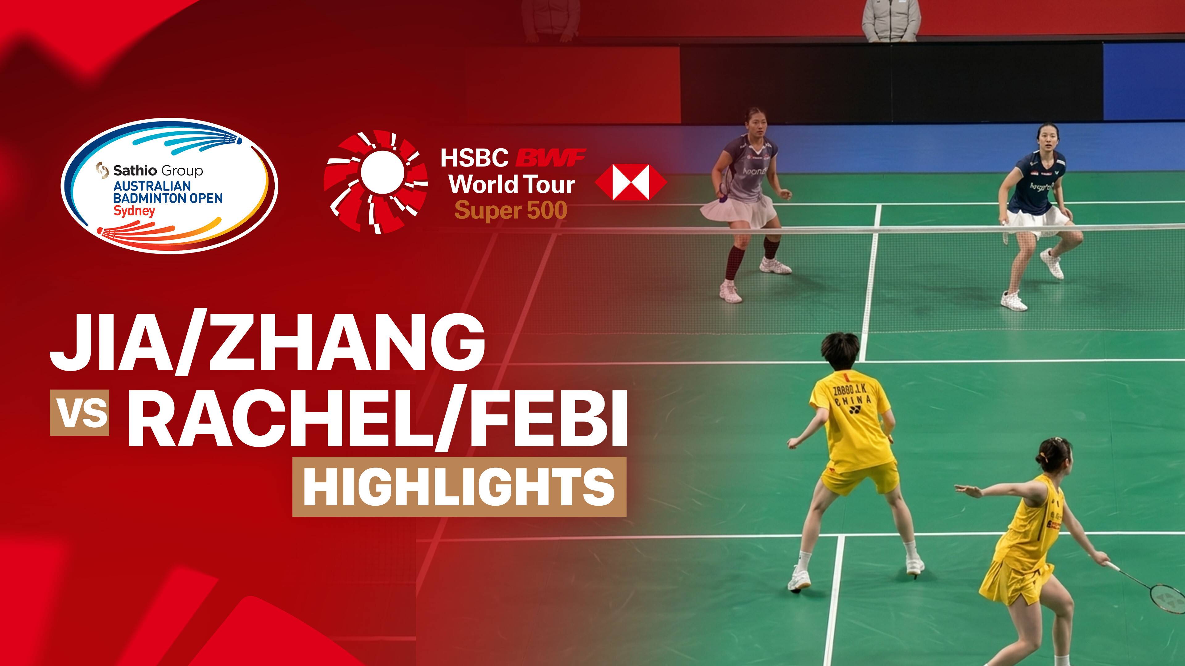 Jia Yi Fan/Zhang Shu Xian (CHN) vs Rachel Allessya Rose/Febi Setianingrum (INA) - Women's Doubles Semi Finals | SATHIO GROUP Australian Open 2026