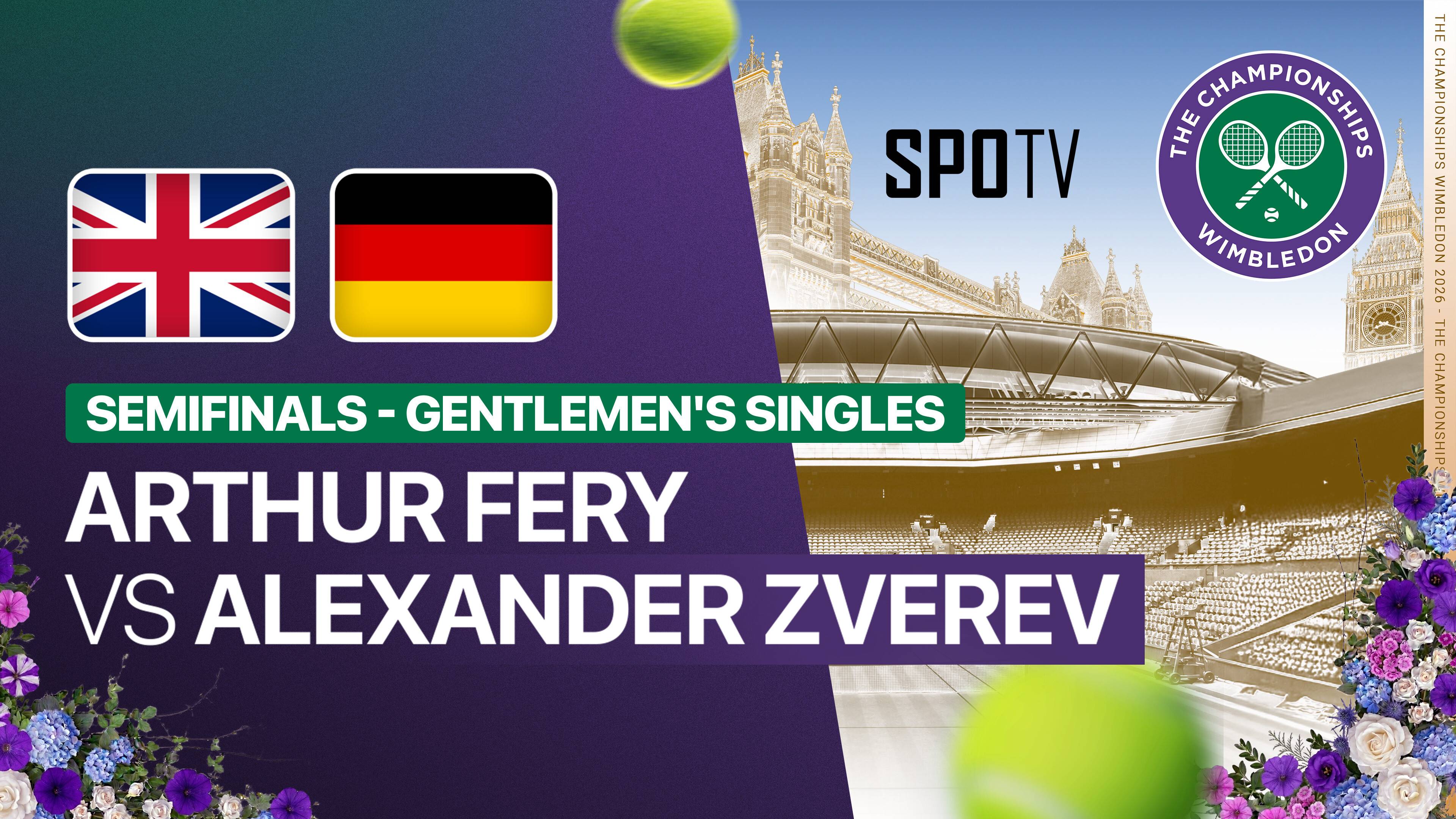 Arthur Fery vs Alexander Zverev - Gentlemen's Singles Semifinal | Wimbledon 2026