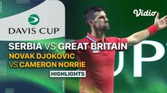 Serbia (Novak Djokovic) vs Great Britain (Cameron Norrie) - Highlights | Davis Cup 2023