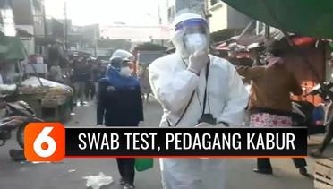Takut Pemeriksaan Swab Test, Pedagang Pasar di Jakarta Kabur Tinggalkan Lapak