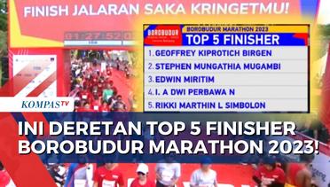 Siapa Saja Top 5 Finisher Borobudur Marathon 2023 Powered by Bank Jateng? Lihat di Sini