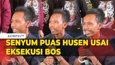 Senyum Husen Saat Sampaikan Kronologi Mutilasi Bos Depot Air Isi Ulang di Semarang