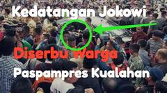 Parah !!! Jokowi dihadang Paspampres kuwalahan