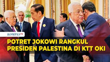 Potret Jokowi Rangkul Presiden Palestina Saat Hadiri KTT Luar Biasa OKI di Riyadh