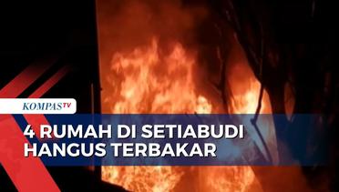 Kebakaran Landa Permukiman Padat di Setiabudi, 4 Rumah Warga Ludes Dilahap Si Jago Merah!
