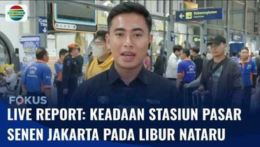 Penumpang Kereta Api Padati Stasiun Pasar Senen Jakarta pada Libur Nataru | Fokus