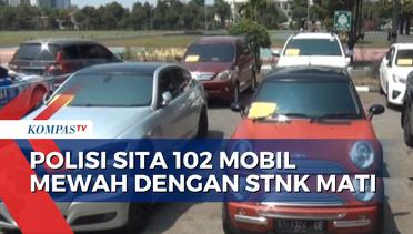 Operasi Zebra Semeru 2023 di Surabaya, 102 Mobil Mewah dengan STNK Mati Disita Polisi