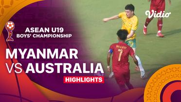 Myanmar vs Australia - Highlights | ASEAN U19 Boys Championship 2024