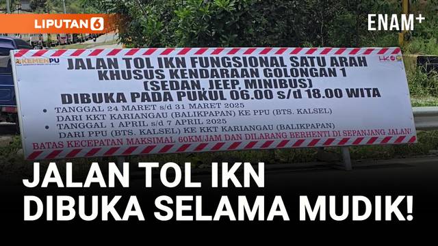 Jalan Tol Pulau Balang ke IKN Dibuka Untuk Pemudik