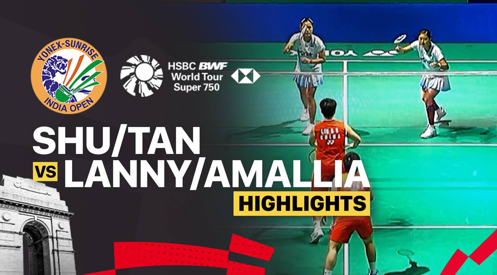 Liu Sheng Shu/Tan Ning (CHN) vs Lanny Tria Mayasari/Amallia Cahaya Pratiwi (INA) - Women's Doubles Round of 32 | YONEX-SUNRISE India Open 2026