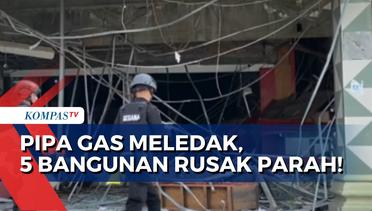 CCTV Rekam Detik-Detik Pipa Gas Meledak di Medan! 5 Bangunan Rusak Parah