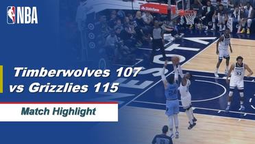 NBA I Match Highlight : Minnesota Timberwolves 107 vs Memphis Grizzlies 115