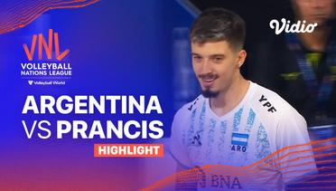 Match Highlights | Argentina vs Prancis | Men's Volleyball Nations League 2023