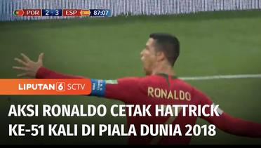 Kilas Balik Spanyol Vs Portugal di Piala Dunia Russia 2018, Ronaldo Cetak Hattrick ke-51 Kali | Liputan 6