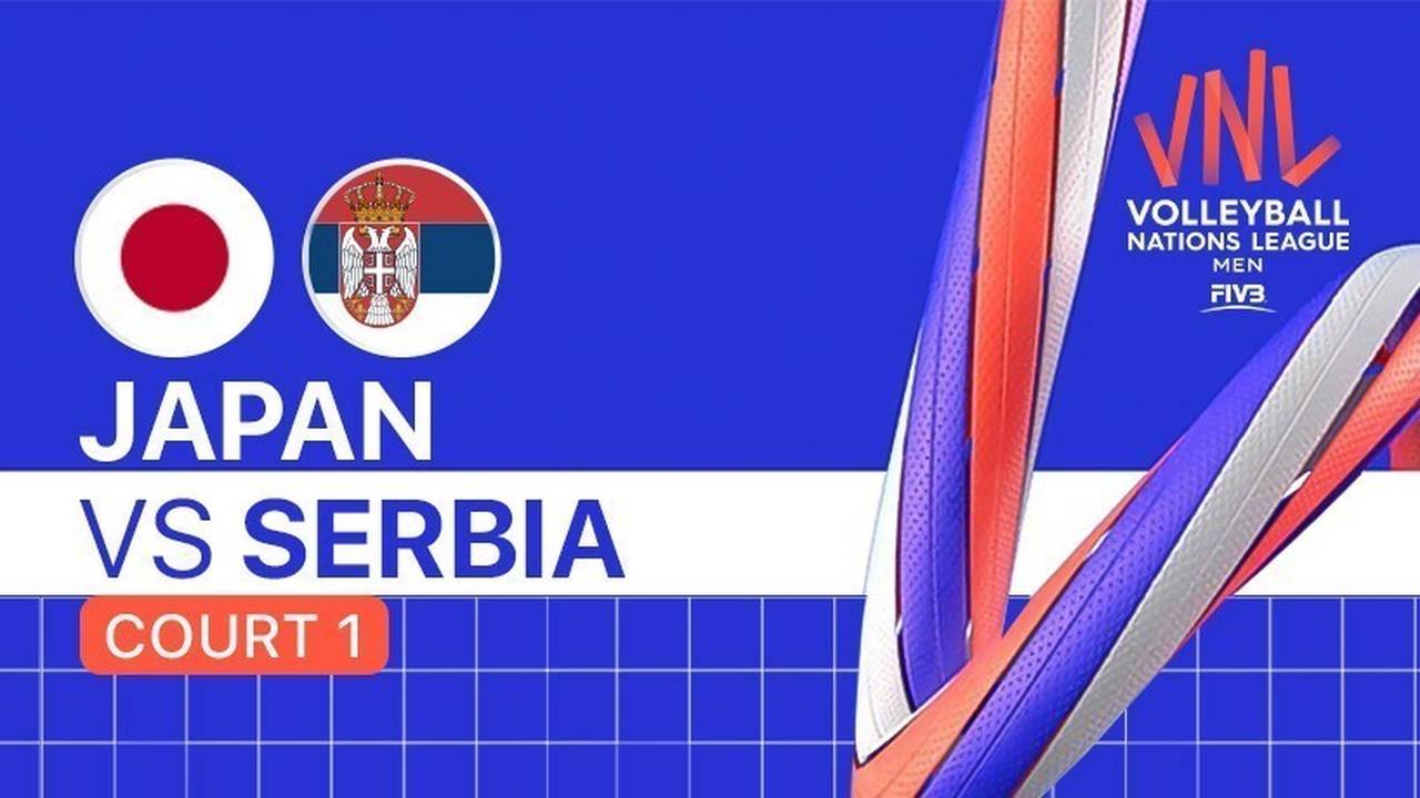 Full Match VNL MEN'S Japan vs Serbia Volleyball Nations League