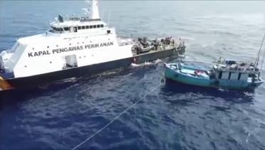 KKP tangkap tiga kapal pencuri ikan asal Vietnam di Laut Natuna