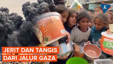Krisis Pangan, Warga Berebut Makanan di Dapur Umum Rafah