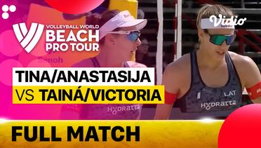 Full Match | Round 1 - Center Court: Tina/Anastasija (LVA) vs Taina/Victoria (BRA) | Beach Pro Tour Elite16 Uberlandia, Brazil 2023