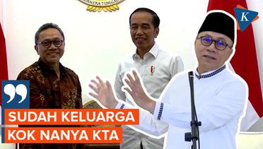 Respons Zulhas Saat Ditanya soal KTA PAN untuk Jokowi