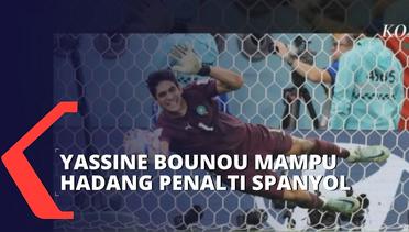 Yassine Bounou Berhasil Hadang 3 Penalti Spanyol