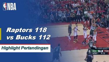 NBA I Cuplikan Pertandingan : Raptors 118 Vs Bucks 112
