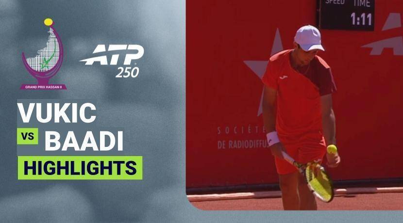 Aleksandar Vukic vs Taha Baadi - Round 1 | ATP 250: Grand Prix Hassan II 2026