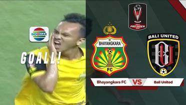 GOOAALL!!! Tendangan Keras Hidayat-Bhayangkara FC Robek Gawang Bali United. Skor 4-0 untuk Bhayangkara FC | Piala Presiden 2019