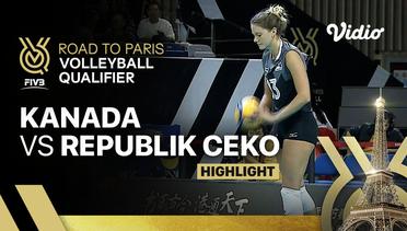 Match Highlights | Kanada vs Republik Ceko | Women's FIVB Road to Paris Volleyball Qualifier