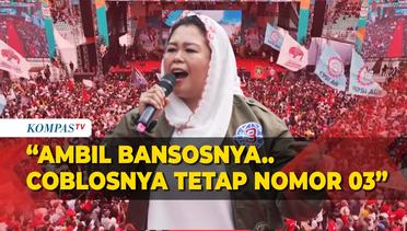 Orasi Yenny Wahid saat Kampanye Ganjar-Mahfud di Bogor: Nyanyikan Yel-Yel Soal Bansos
