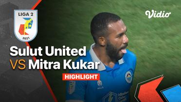 Highlight - Sulut United 2 vs 2 Mitra Kukar | Liga 2 2021/2022