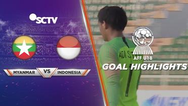 Myanmar (1) vs Indonesia (1) - Goal Highlight | AFF U 18 2019