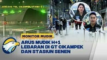 Monitor Mudik - H+1 Lebaran, Begini Arus Lalin di GT Cikampek dan Stasiun Pasar Senen