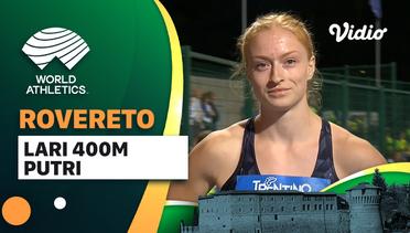 Full Match | Lari 400m | Putri | World Athletics Continental Tour: Roverto 2023