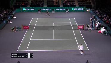 Match Highlight | Daniel Evans 2 vs 0 Philipp Kohlschreiber | ABN AMRO World Tennis Tournament 2020