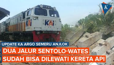 Pasca KA Argo Semeru Anjlok, 2 Jalur Sentolo-Wates Sudah Bisa Dilintasi Kereta Api