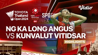 Ng Ka Long Angus (HKG) vs Kunlavut Vitidsarn (THA) - Highlights | Toyota Thailand Open 2024 - Men's Singles Semifinal