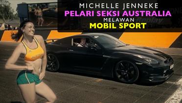 Michelle Jenneke, Pelari Seksi Lompat Gawang Australia Adu Lari dengan Mobil Sport
