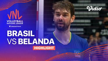 Match Highlights | Brasil vs Belanda | Men's Volleyball Nations League 2023