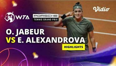 Ons Jabeur vs Ekaterina Alexandrova - Highlights | WTA Porsche Tennis Grand Pix 2024