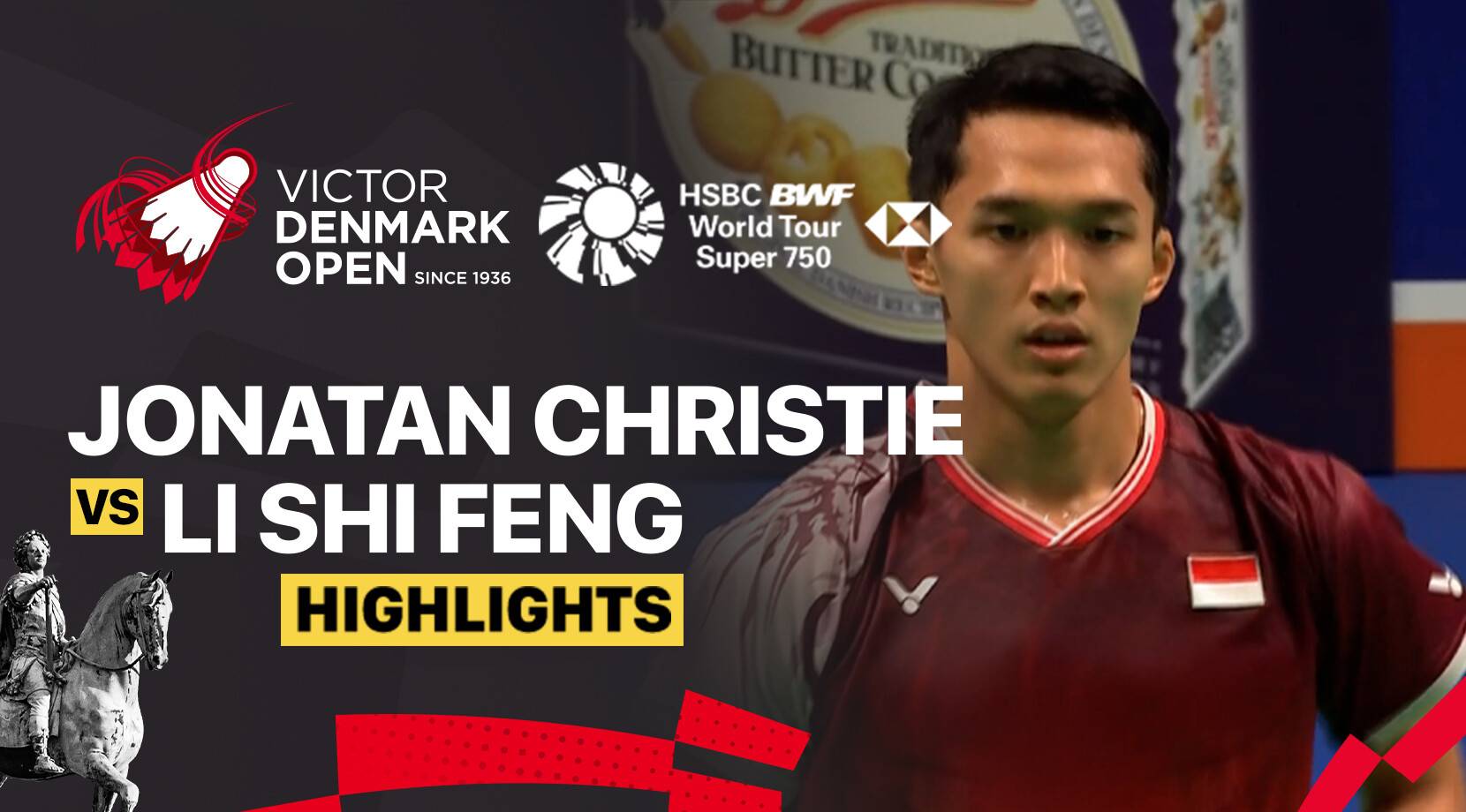 Jonatan Christie (INA) vs Li Shi Feng (CHN) - Men's Singles Quarterfinal | VICTOR Denmark Open 2025