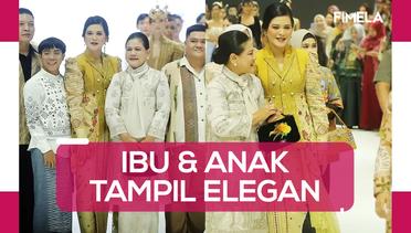 Tampil Elegan Iriana Jokowi dan Kahiyang Ayu Kenakan Busana Etnik saat Nonton JFW 2024