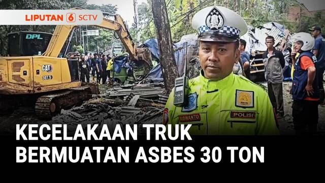 Kecelakaan Truk Bermuatan Asbes 30 Ton | Liputan 6