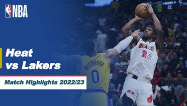 Match Highlights | Miami Heat vs LA Lakers | NBA Regular Season 2022/23