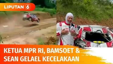 Detik-detik Mobil Ketua MPR RI Bamsoet dan Sean Gelael Terbalik dalam Ajang Balapan | Liputan 6
