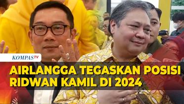 Ketum Golkar Airlangga Tegaskan Posisi Ridwan Kamil di 2024