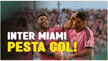 Lionel Messi dan Luis Suarez Cetak Brace, Inter Miami  Bungkam Orlando City Lima Gol Tanpa Balas
